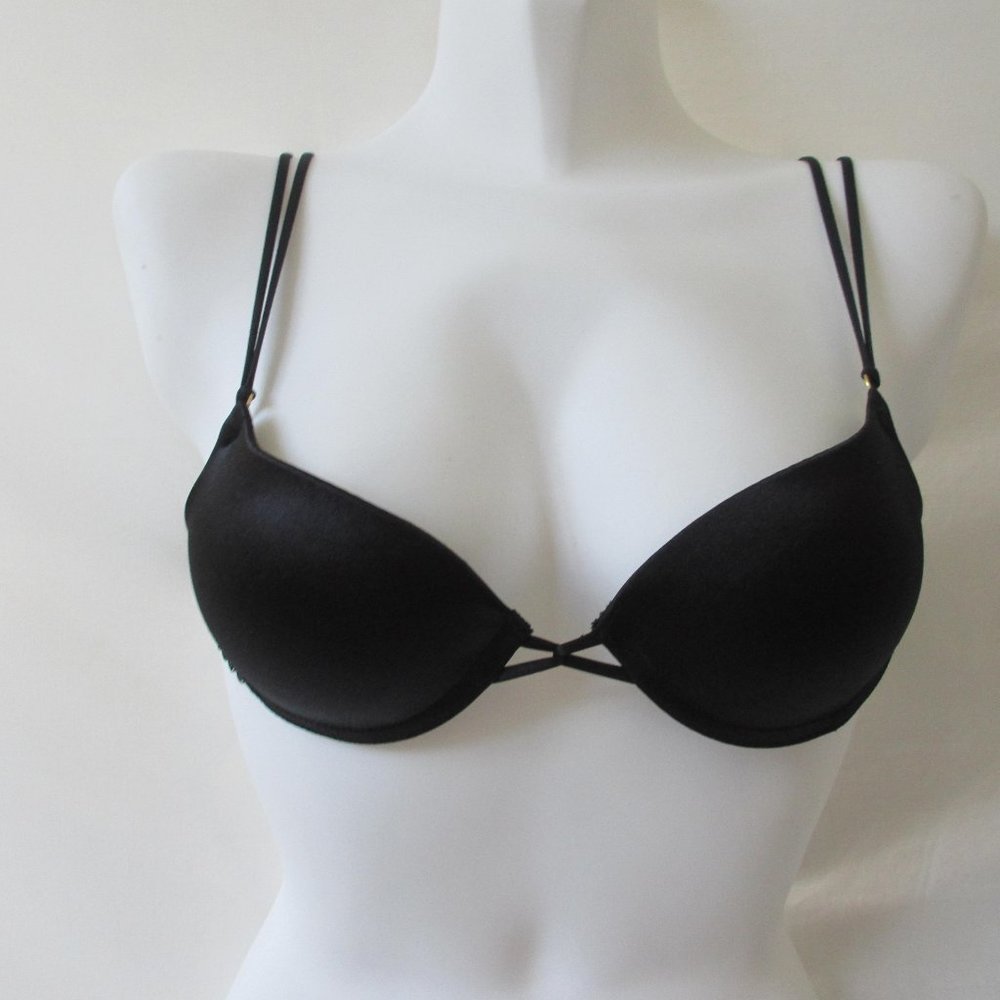 BRA NEW WITHOUT TAG SMART SEXY SIZE 34A BLACK PUSH AP VERY SEXY